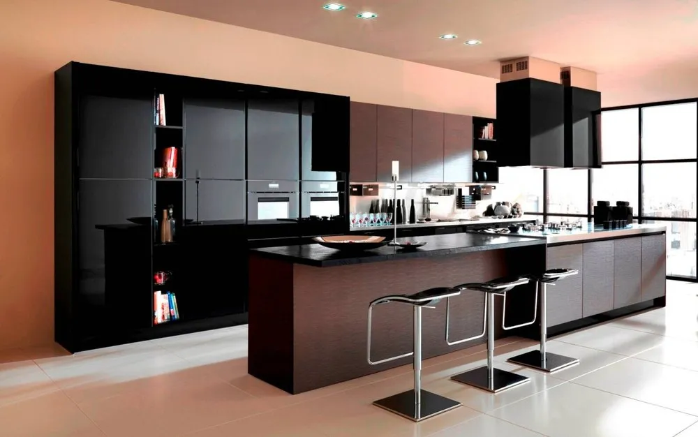 نمونه ایده طراحی و چیدمان کابینت های گلس آشپزخانه - Kitchen Cabinet design ideas