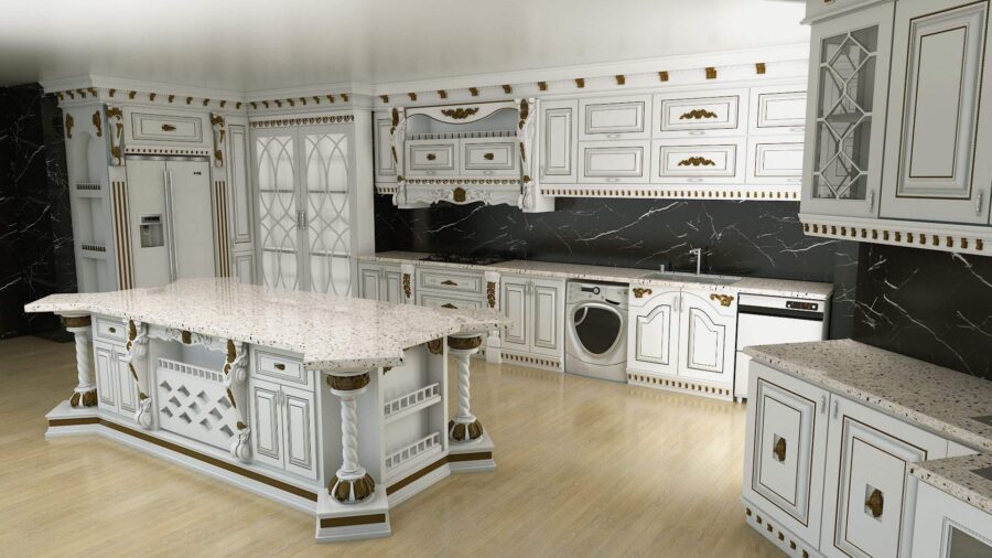 کابینت آشپزخانه کلاسیک classic kitchen cabinet