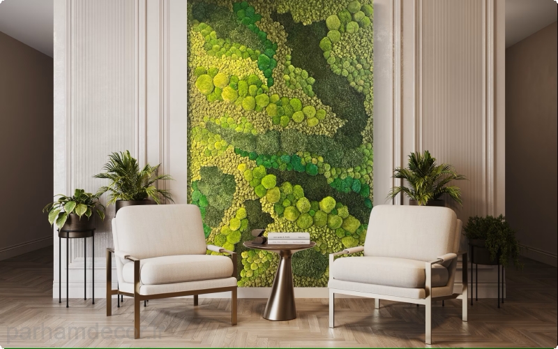 گرین وال یا دیوار سبز در فضای داخلی منزل