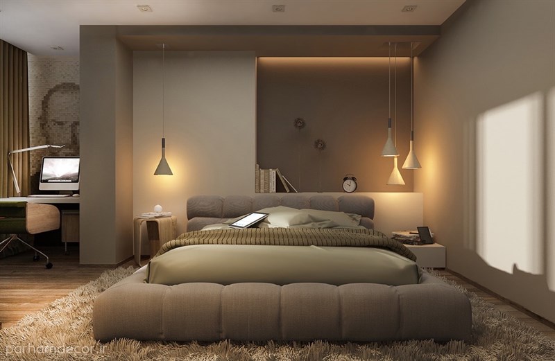 سبک نورپردازی مدرن اتاق خواب